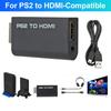 1080P PS2 To HDMI-compatible Converter Adapter PlayStation 2 To HDMI Games Video Adapter Cable Supports PC All PS2 Display Modes