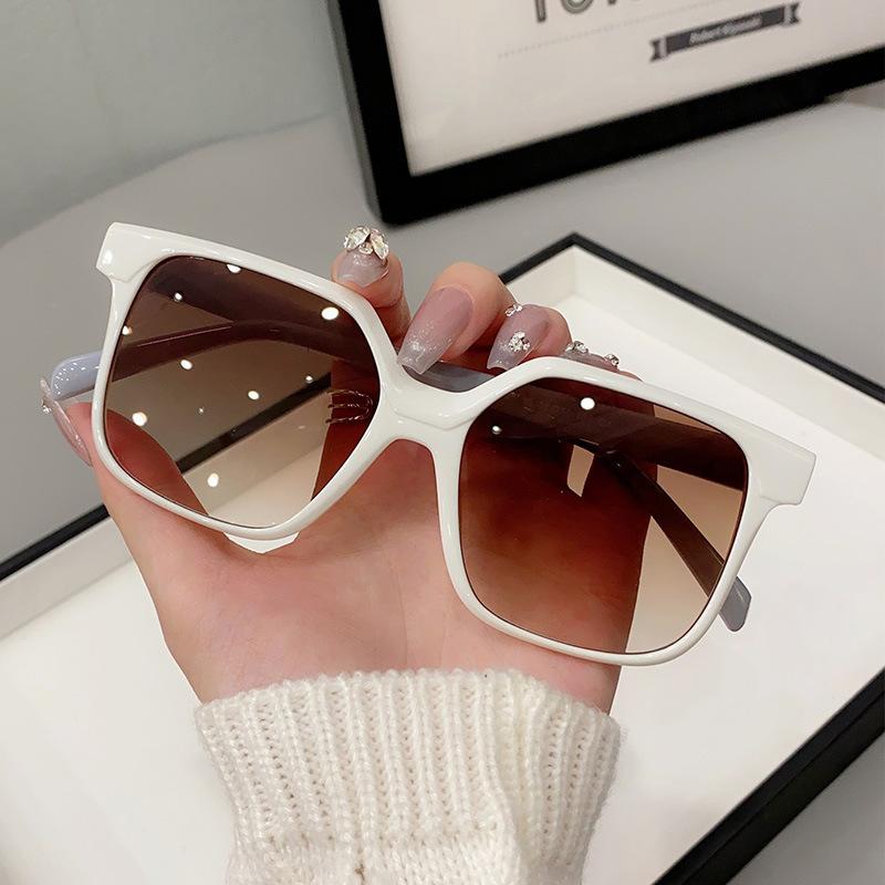 JYL TS Square Sunglasses Women UV Protection Slim Face 98096 A-8160