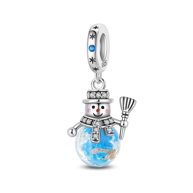 925  Silver Shiny Love Bear Rabbit Butterfly Cat Beads Suitable for Al Bracelet Pendant Women's Jewelry