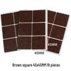 Self-Adhesive Protective Pads for Table and Chair Legs - Anti-Collision, Noise-Reducing, Solid Wood Furniture Cushioning