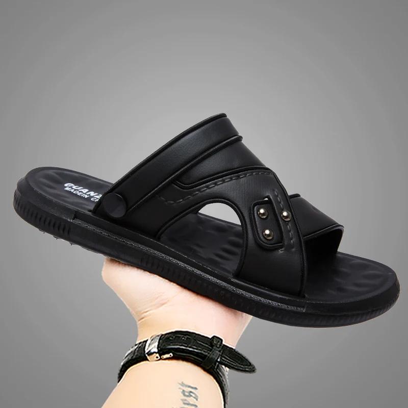 Summer Men Sandals Open Toe Flat Mens Casual Shoes Outdoor Walking Sandals for Men Beach Shoes Men Slippers