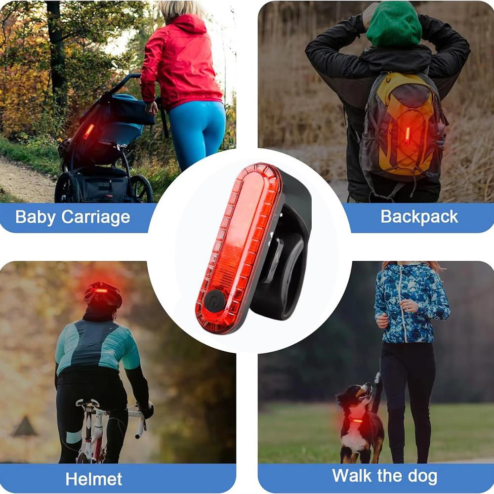 Rear Bike Tail Light Rear Flashing Light Ultra Bright Bicycle Taillights Rechargeable Night Riding Cycling Safety Warning Lights