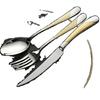 German stainless steel steak knife and fork set European food grade stainless steel household high-end western tableware three-piece set