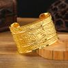 Vintage Golden Wide Bracelet Ethnic Bohemian Bangles  The Water-Sprinkling Festival