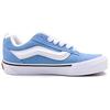 Vans Knu Skool Fabric Cow Split Leather Trendy Comfortable Low Top Skate Shoes Unisex Sneaker Blue VN000D6CE2W