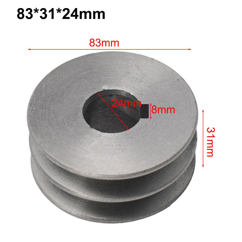 For A Type V Belt V Belt Pulley Dia 50mm 100 Cast Iron Double Slot Pulley Power Tool Accessory V Belt Pulley A Type