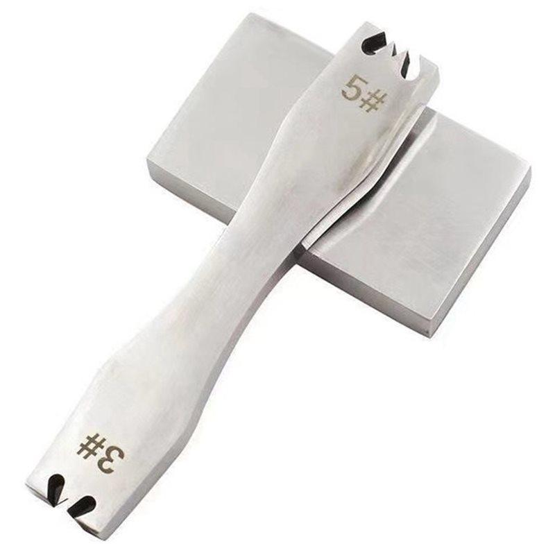 

2025 Trend Manual Leather Tools Accessories 1 Set 3 5 Stainless Steel Zipper Teeth Remove Tool DIY Zip Zipper Tooth Cutter Remov серебряный