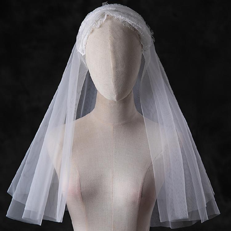 Lace Veil Spanish Head Covering for Catholic Chapel Bridal Wedding Party Veil