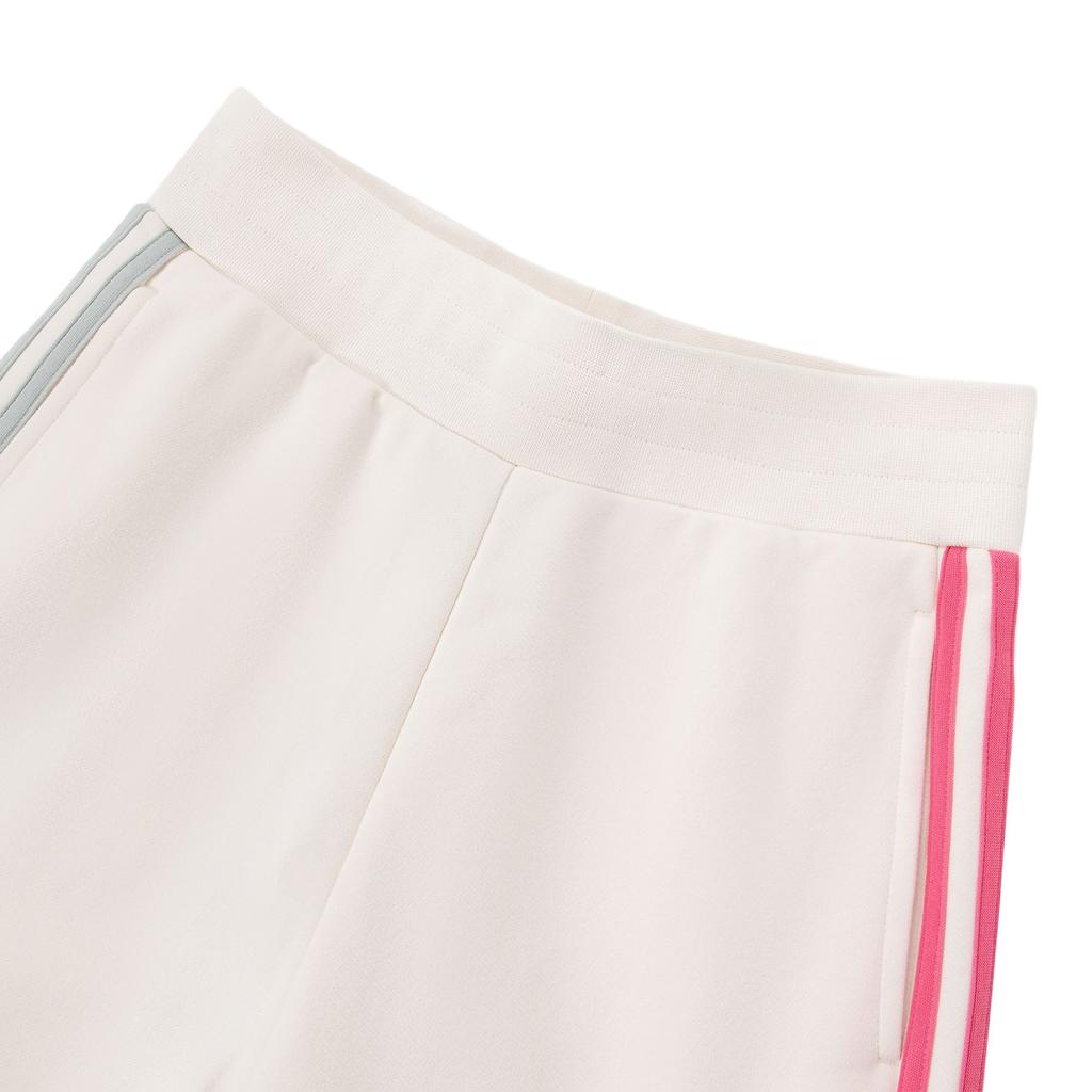 Adidas Letter Stripe Print Sports Casual Pants Women Bottoms Pink White IX5643