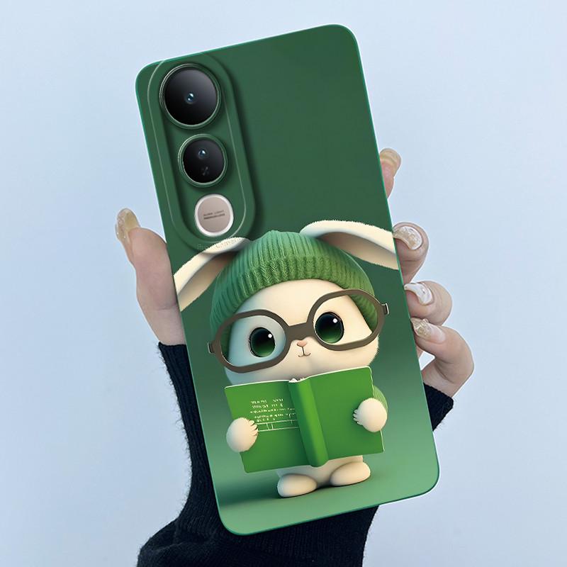 For Vivo V50 Lite Case Lovely Phone Shell Soft Liquid Silicone Back Cover For Vivo V 50 Lite Full Protection Shockproof Bumper