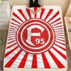 Fortuna Düsseldorf Logo Flanelldecke, Hohe Qualität, Bequem für alle Jahreszeiten, Heimdekoration, Wärme und Komfort