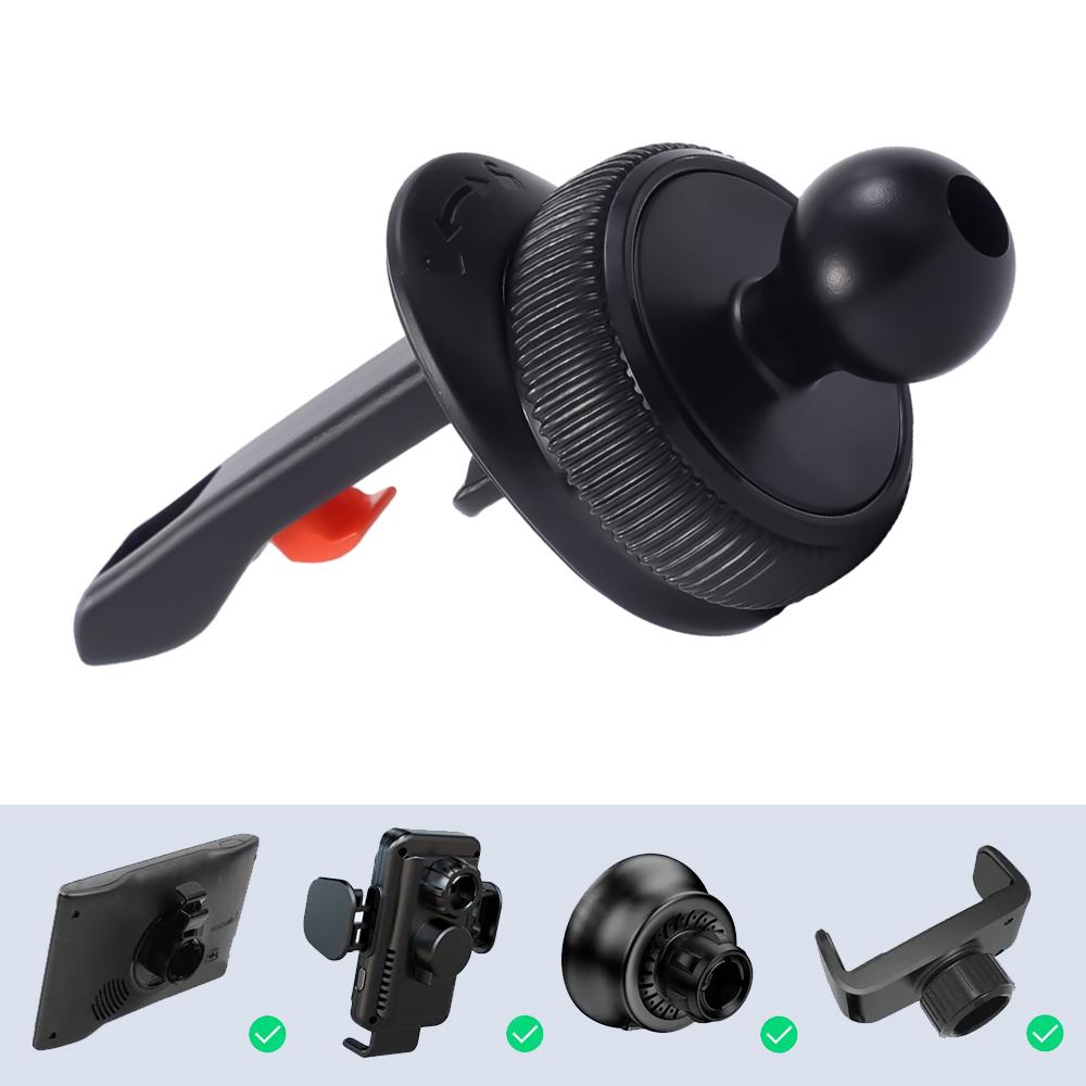 Suport universal pentru aerisire auto Suport telefon mobil 7 mm Bază cu cap bilă Suport pentru telefon mobil Accesorii clip pentru ventilație Suport portabil fix