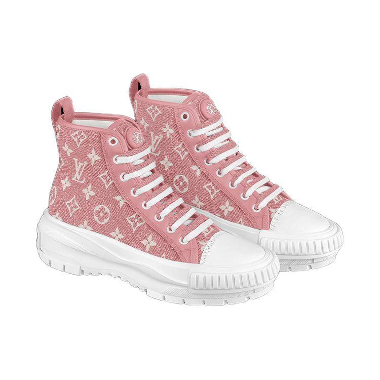 Louis Vuitton Lv Squad Ankle Sneakers 'Pink Monogram' Women's 1A9S1G