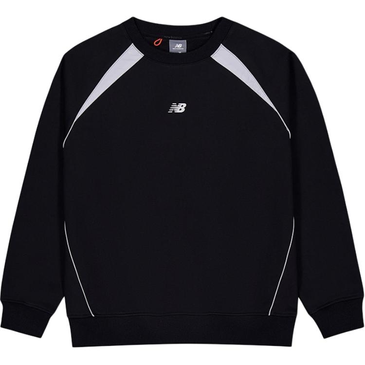 New Balance Sweatshirts Men s Black Crew Neck Moderate Regular NCF43811-BK M