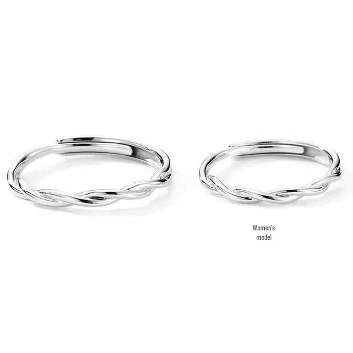 Adjustable Mobius Strip Couple s Wedding Rings: Personalized Gift for Girlfriend