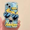 Applicable To Iphone16/15 iPhone Case 17promax Cartoon Sunglasses Holder 14 Cute 13 Soft Silicone