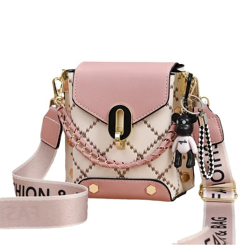 Mini Printed Square Bag, Autumn and Winter Bag, Women's Exquisite Mobile Phone Bag, Casual and Fashionable, Crossbody Single-shoulder Simple