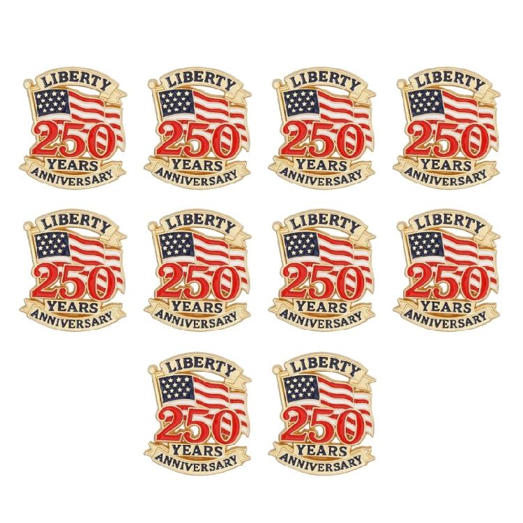 American 250th Brooch Lapel Badges Crafted From Alloy Materials