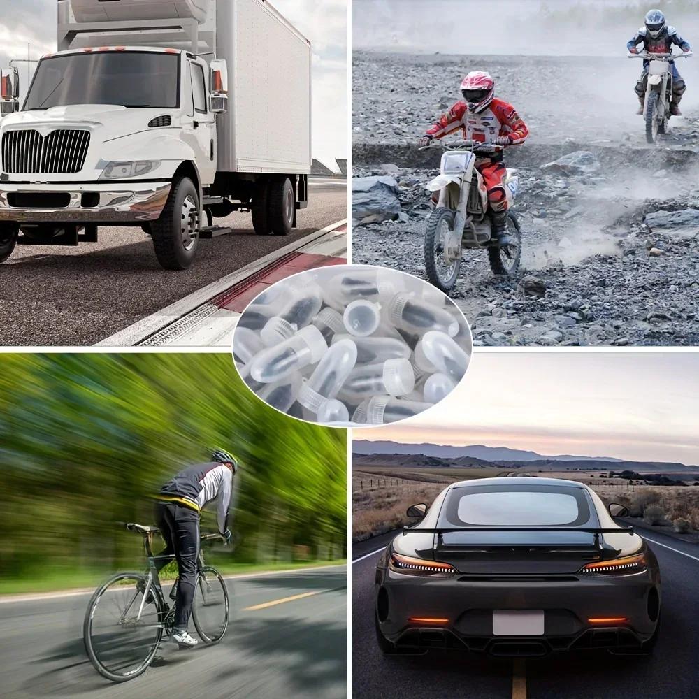 10-100 st Vakuumdäckreparationsspik Däckpunkteringsskruvar Motorcykelmonteringsset Slanglösa Hjulreparationer Punkteringssats Lappar