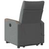 Recliner Chair with Lift Function Dark Gray Fabric