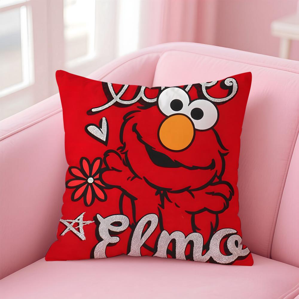 

EElmo Cushion Cover Pillow Case Soft Friendly Fabric Concealed Zipper 30X30cm