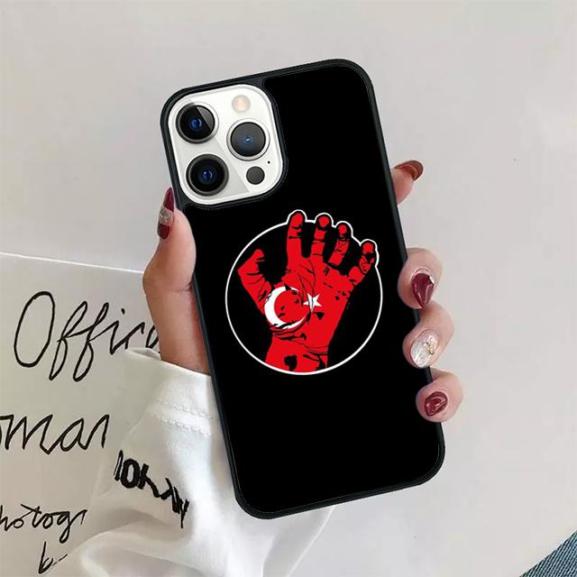 Republic of Turkey Realistic Flag Cover For iPhone 17 Air 15 16 14 13 12 Pro Max 11 Pro Max Plus Phone Case Coque