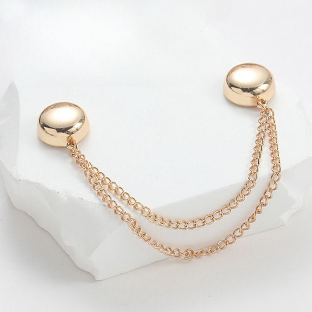 Multi-Function Shorten Trouser Clip Button Tassel Chain Cuff-link Leg Cuff Fixing Pin Skirts