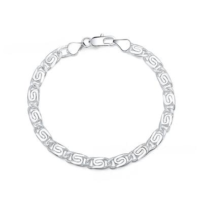 Modisches, hochwertiges, kreatives und exquisites Silberschmuckarmband für Männer und Frauen