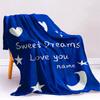Custom Winter  Thick Flannel Blanket Soft Warm Cozy Po Blanket Customizable With Your Sweet Picture Multi Purpose