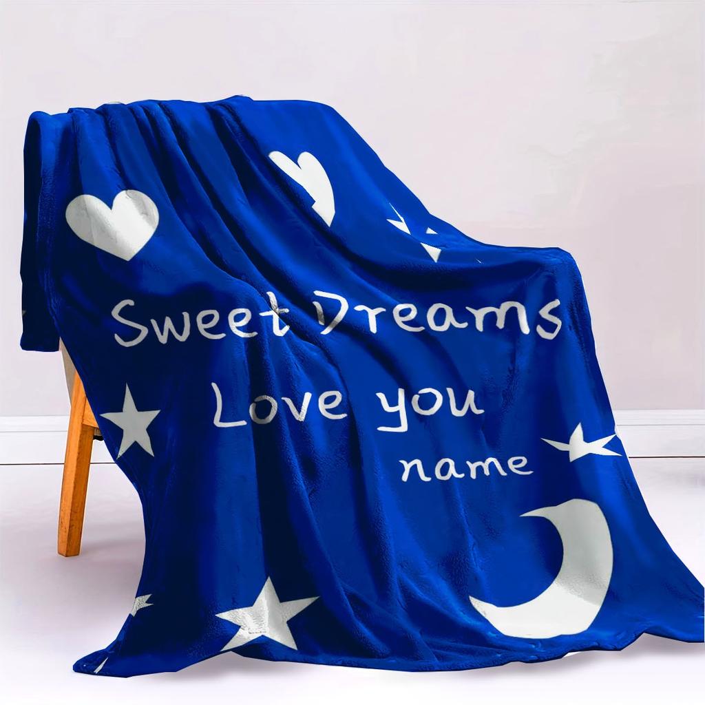 Custom Winter  Thick Flannel Blanket Soft Warm Cozy Po Blanket Customizable With Your Sweet Picture Multi Purpose