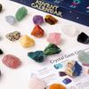 24Pcs Natural Stones Christmas Crystal Advent Calendar Gemstone Stone Learning Kit  Teens