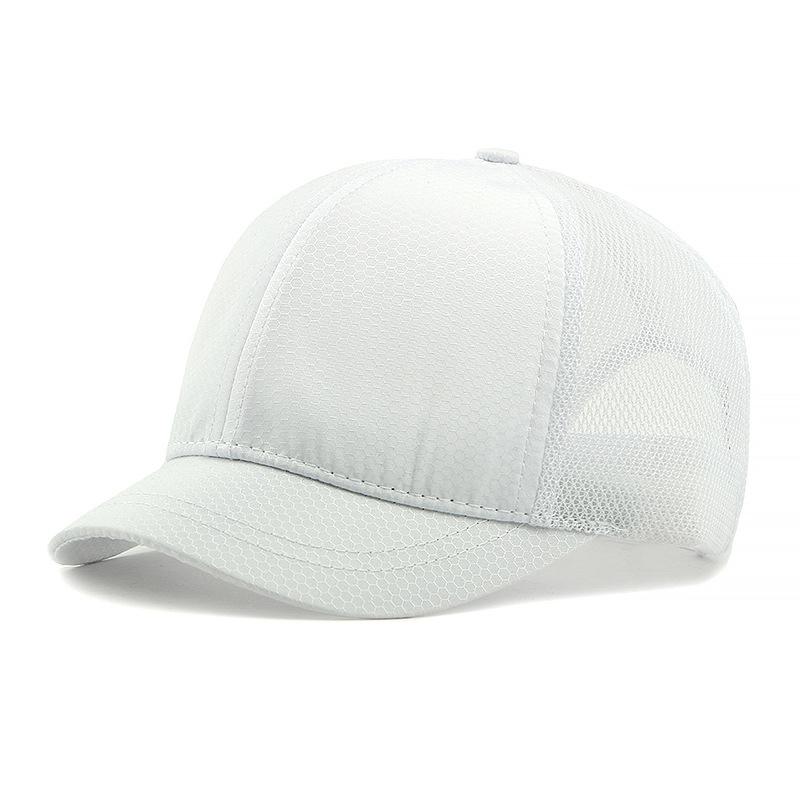 Herren Sommer Mesh Atmungsaktive Kappe Kurzschirmmütze Sonnenschutz Schatten Schnelltrocknende Baseballkappe Sonnenkappe