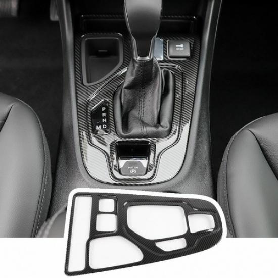 Carbon Fiber Central Gear Shift Panel Frame Cover Trim For Jeep Cherokee +