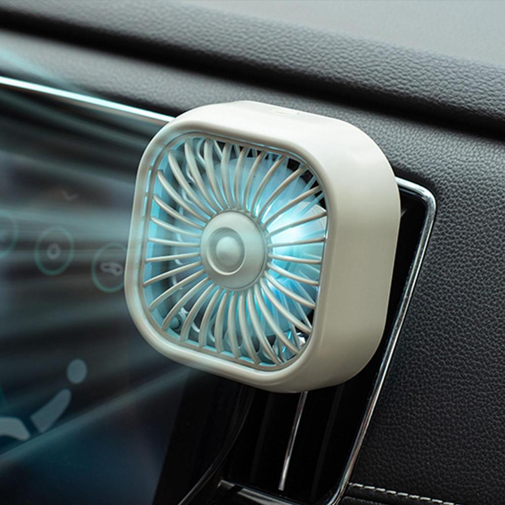 Small Car Summer Fan 3 Speeds Adjustable Mini Portable Fan for Truck RV Car Accessories