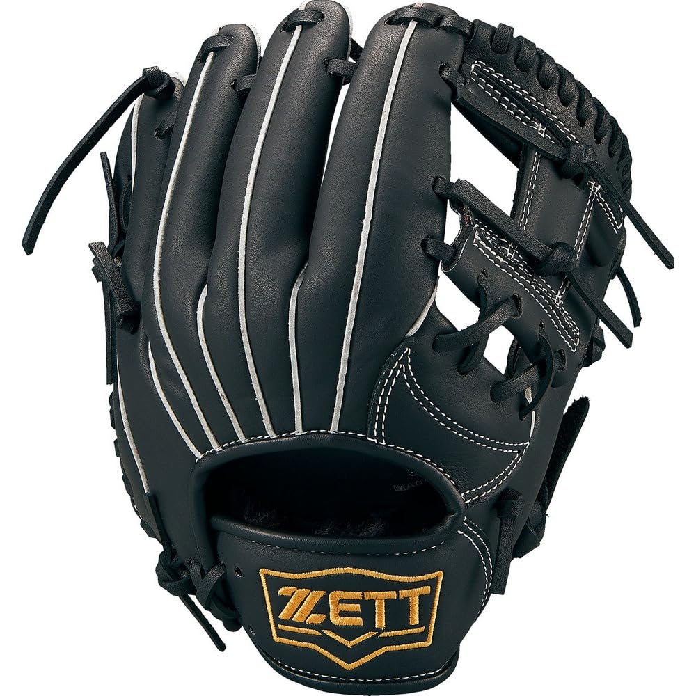 ZETT AcroCatch Baseball Glove for Youth BJGB77410F All-Around (1900), Size SS, Black,
