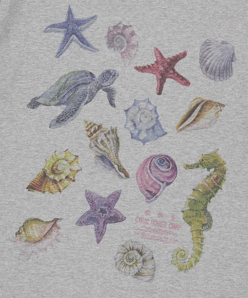 MAHAGRID Sea Shells Tee Gray(Mg2Gmmt524A)