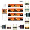 Self Halloween Adhesivewine Bottle Stickers With Pumpkin Print For Party Venue