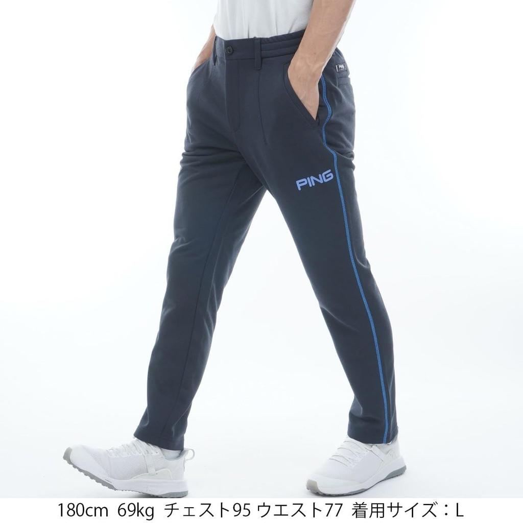 [Pin Apparel] Men's Tapered Pants (All-Directional Stretch, Moisture Wicking, Quick Drying)  Golf  621-5131113 120Navy 3L