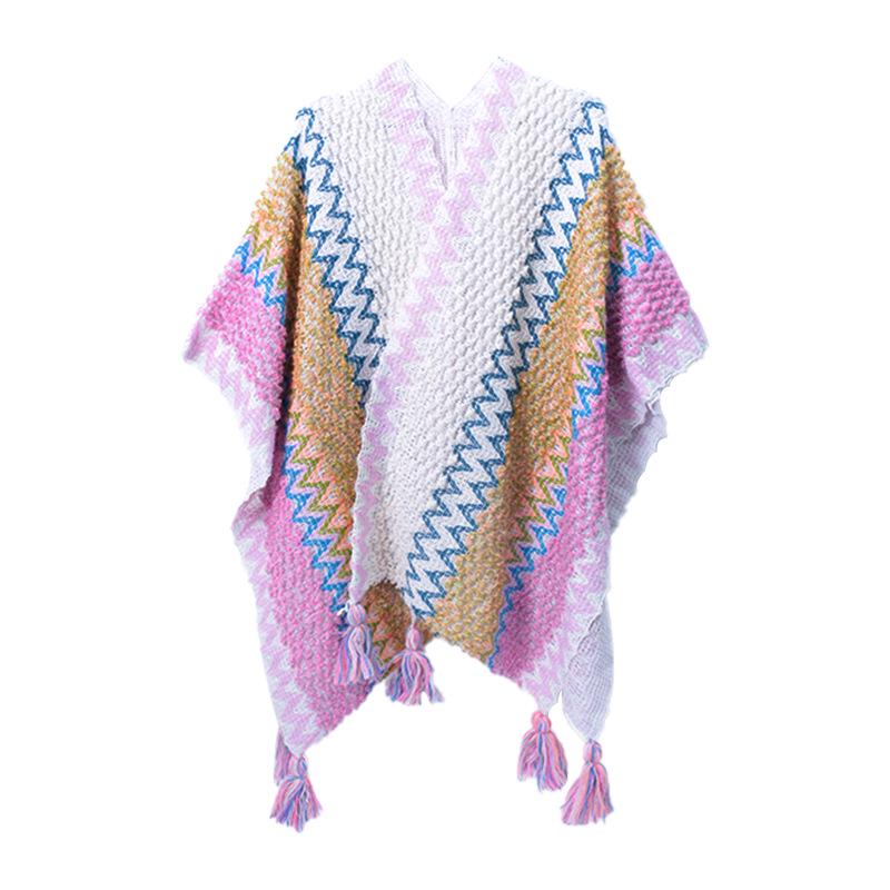 Yunnan Lijiang Ethnic Style Women's Thickened Travel Shawl Cloak