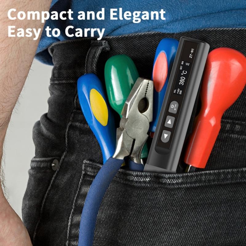 Intelligent Temperature Control Soldering Iron 96W Welder High Power Welding Pen for Fast Heating &Precise Welding