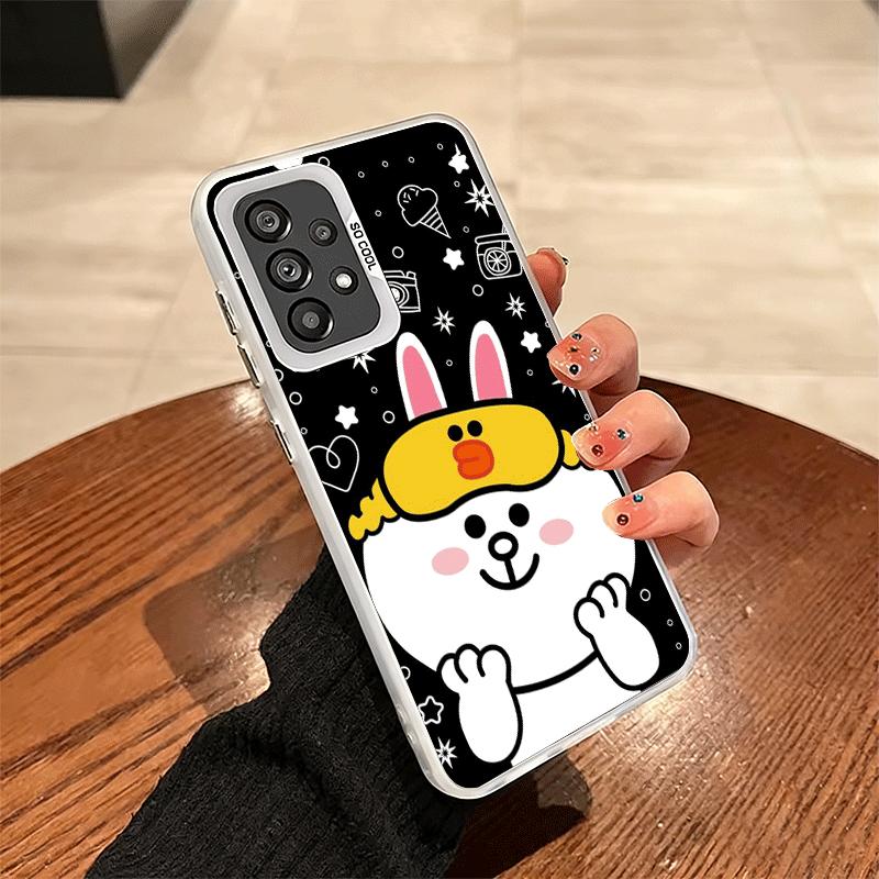 Cartoon Bear B-Browns C-Conys Soft Phone Case for Samsung A17 A16 A15 A14 A13 A57 A56 A55 A54 A53 A37 A36 A35 A34 A33 A26 A25 A2
