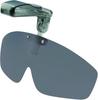Polarized Golf Sunglasses Attaches To Sunglasses Overglasses BS06 Polarized [Bokenoh] Clip-on [Sabae Planning, Hat] Flip-up (Gray Lenses)