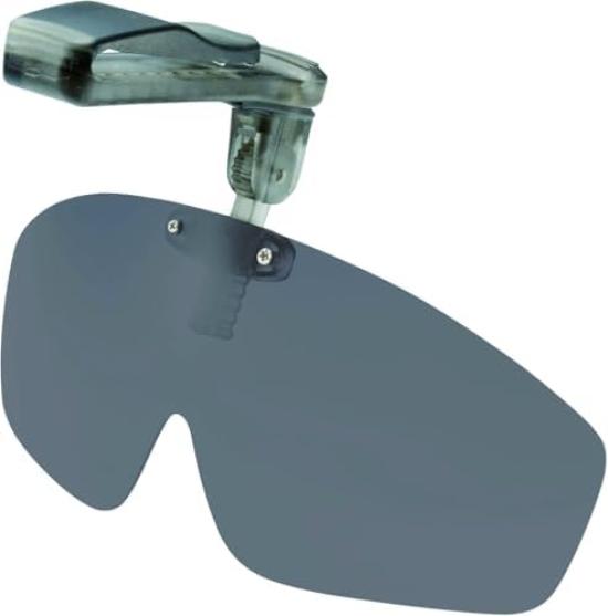 Polarized Golf Sunglasses Attaches To Sunglasses Overglasses BS06 Polarized [Bokenoh] Clip-on [Sabae Planning, Hat] Flip-up (Gray Lenses)