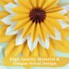 9 Pcs Paper Flowers,Paper Fans Party Decorations Sunflower Daisy Floral Backdrop Flower Party Decorations for Wedding, Home, Garden Decoration(Yellow