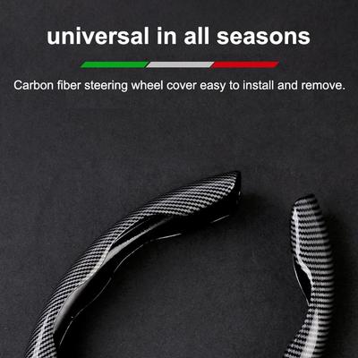 Car Steering Wheel Cover Carbon Fiber Universal Automobile Interior Accessories