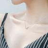 W Letter Necklace for Women Korean Version of Niche Clavicle Chain Clavicle Necklace Temperament Personality Necklace