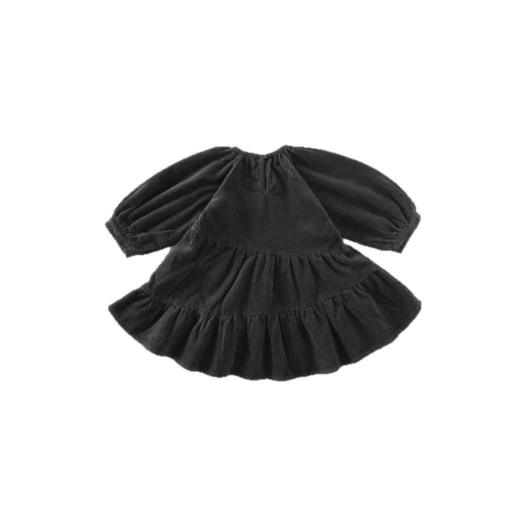 Jesienna Dziewczęca Sukienka Księżniczki z Korduroju - Niemowlęca i Dziecięca w Stylu Koreańskim