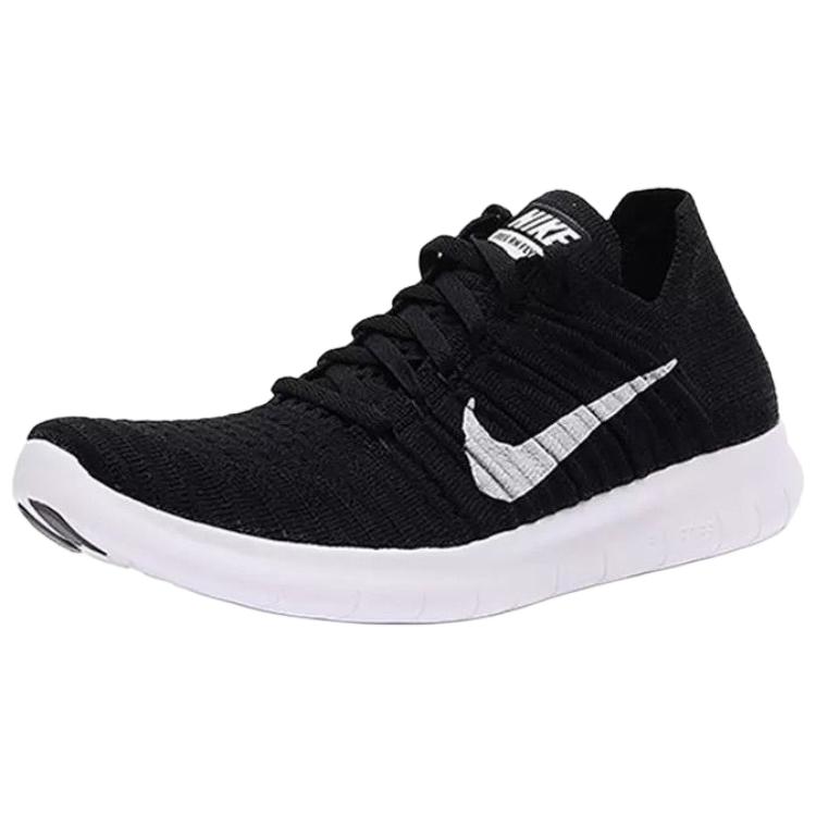 Nike Free RN Flyknit Černé Dámské Tenisky Bílé 831070-001