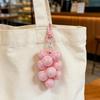 Creative Translucent Crystal Grape Cluster Keychain - Cute Backpack Pendant & Car Accessory