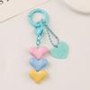 Heart Key chain Colorful Keychain pendant 2024 Earphone Case Pendant  Bag